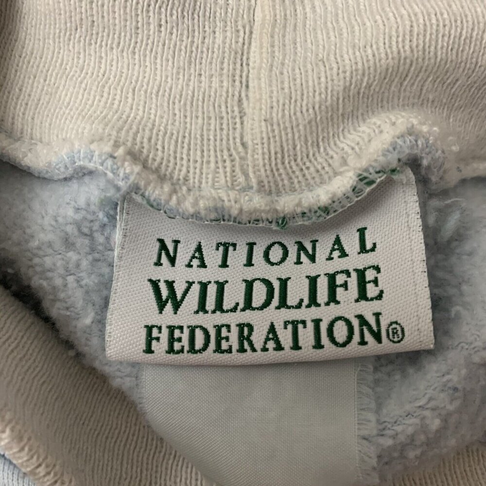 Vintage Sweatshirt Mock Neck Pockets Farm Nature Scenery Graphics Wildlife Fed. - Picture 4 of 6